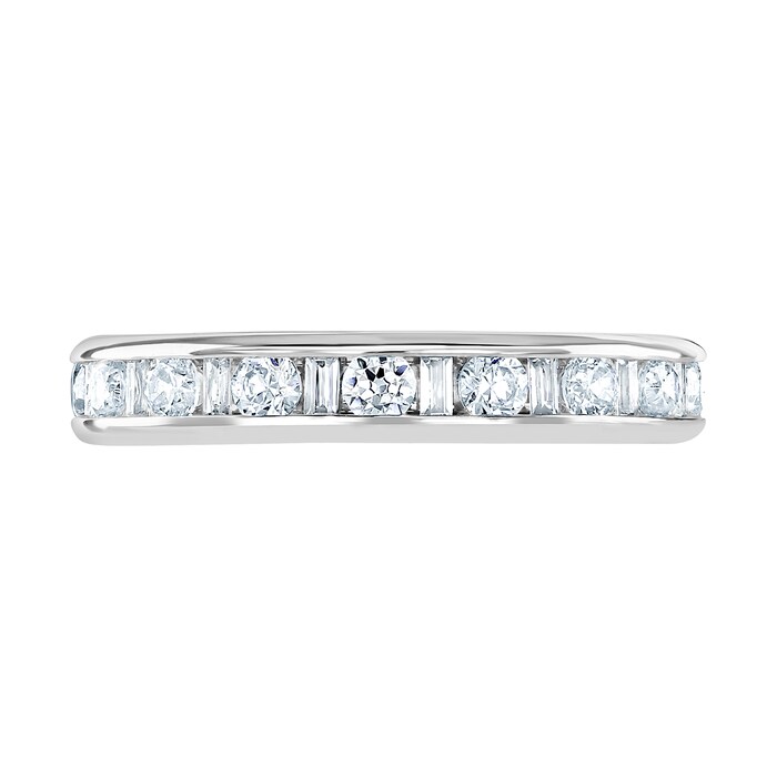 Best Luxury
18ct White Gold 1.50cttw Channel Set Dot Dash Diamond Full Eternity Ring