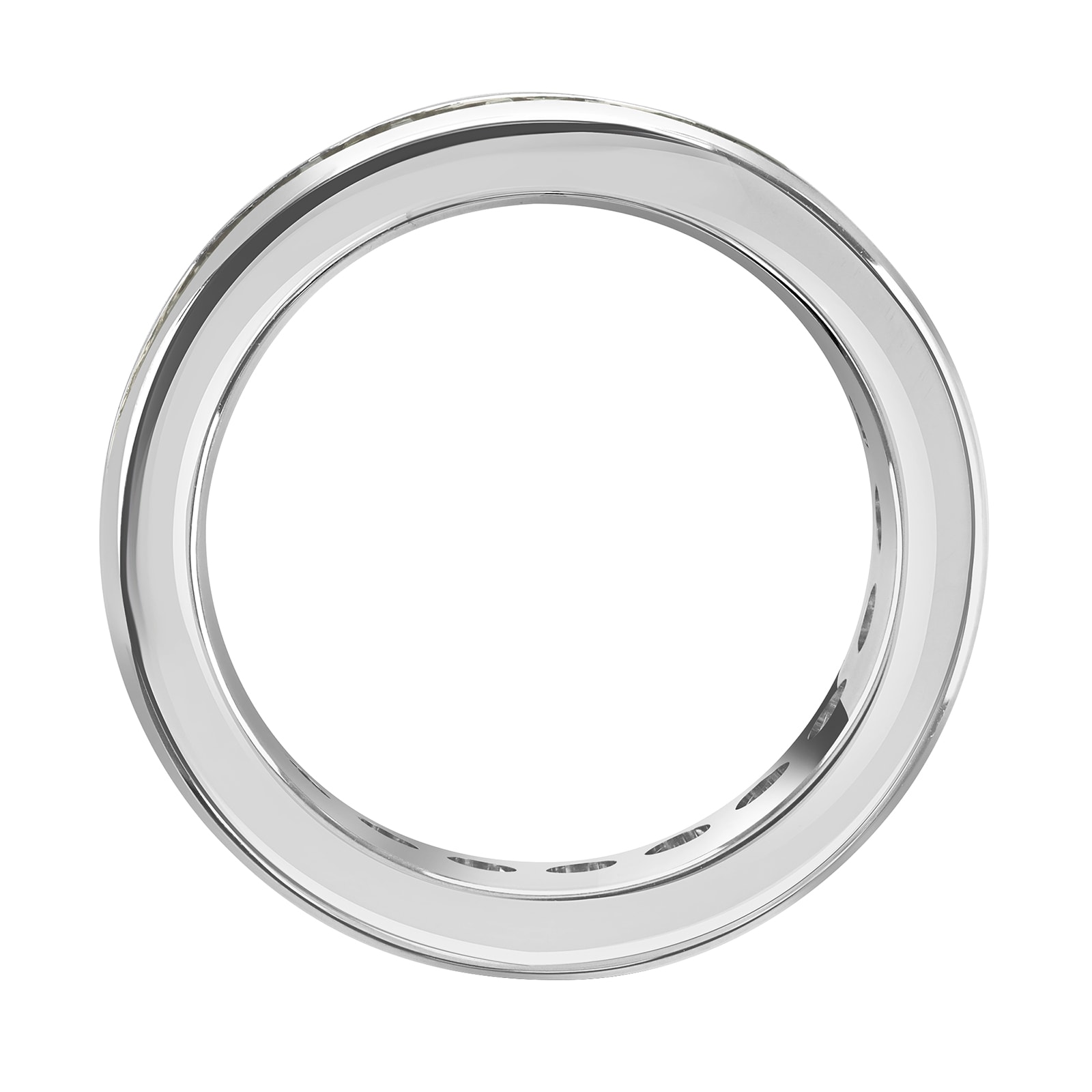 Goldsmiths 18ct White Gold 2.05cttw Baguette Cut Channel Set Diamond Full Eternity Ring Goldsmiths 18ct White Gold 2.05cttw Baguette Cut Channel Set Diamond Full Eternity Ring