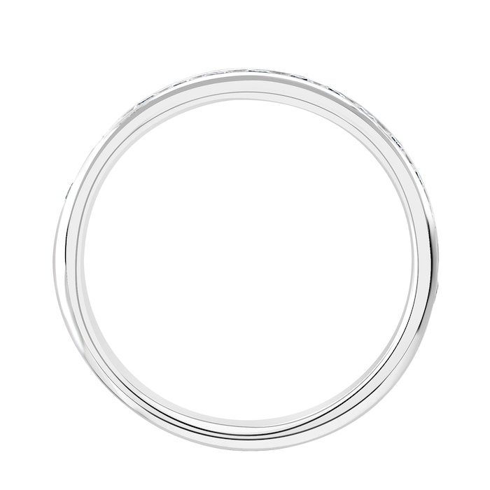Goldsmiths Platinum 0.30 Carat Round Brilliant Cut Channel Set Half Eternity Ring