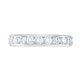 Goldsmiths Platinum 0.75cttw Brilliant Cut Channel Set Diamond Half Eternity Ring