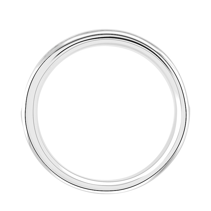 Goldsmiths Platinum 0.54cttw Baguette Cut Channel Set Diamond Half Eternity Ring - Ring Size W