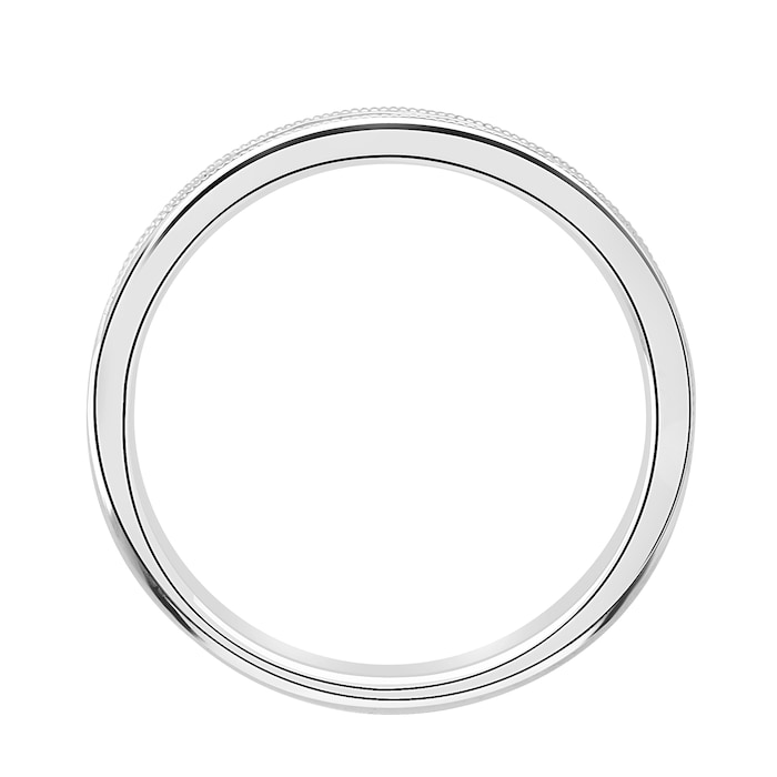 Goldsmiths 9ct White Gold 1.00cttw Princess Cut Channel Set Diamond Full Eternity Ring - Ring Size O