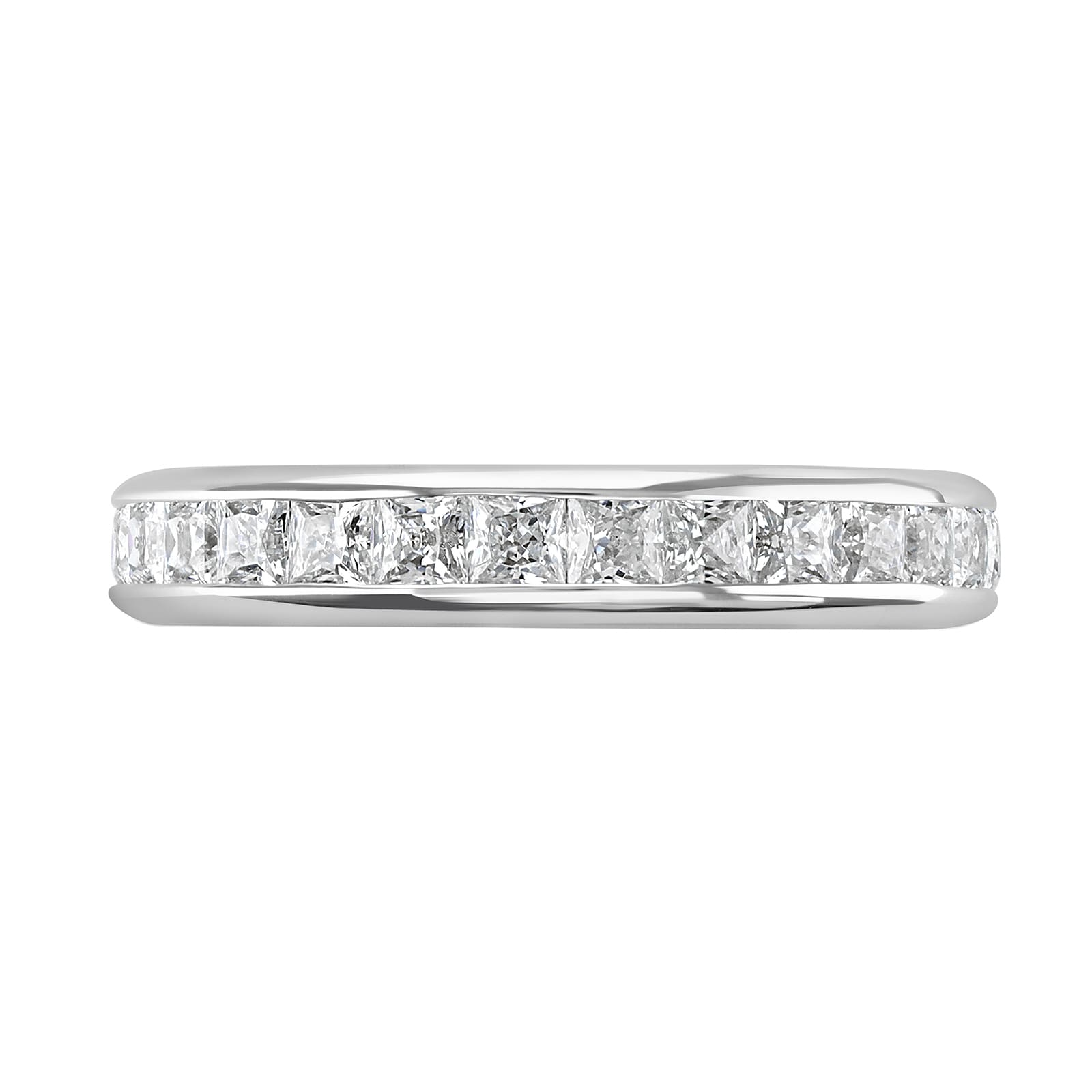 Goldsmiths Platinum 2.00cttw Princess Cut Channel Set Diamond Full Eternity Ring Goldsmiths Platinum 2.00cttw Princess Cut Channel Set Diamond Full Eternity Ring