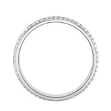 Goldsmiths 9ct White Gold 1.25cttw Five Row Channel Set Diamond Full Eternity Ring