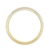 Goldsmiths 18ct Yellow Gold 1.25cttw Five Row Channel Set Diamond Full Eternity Ring