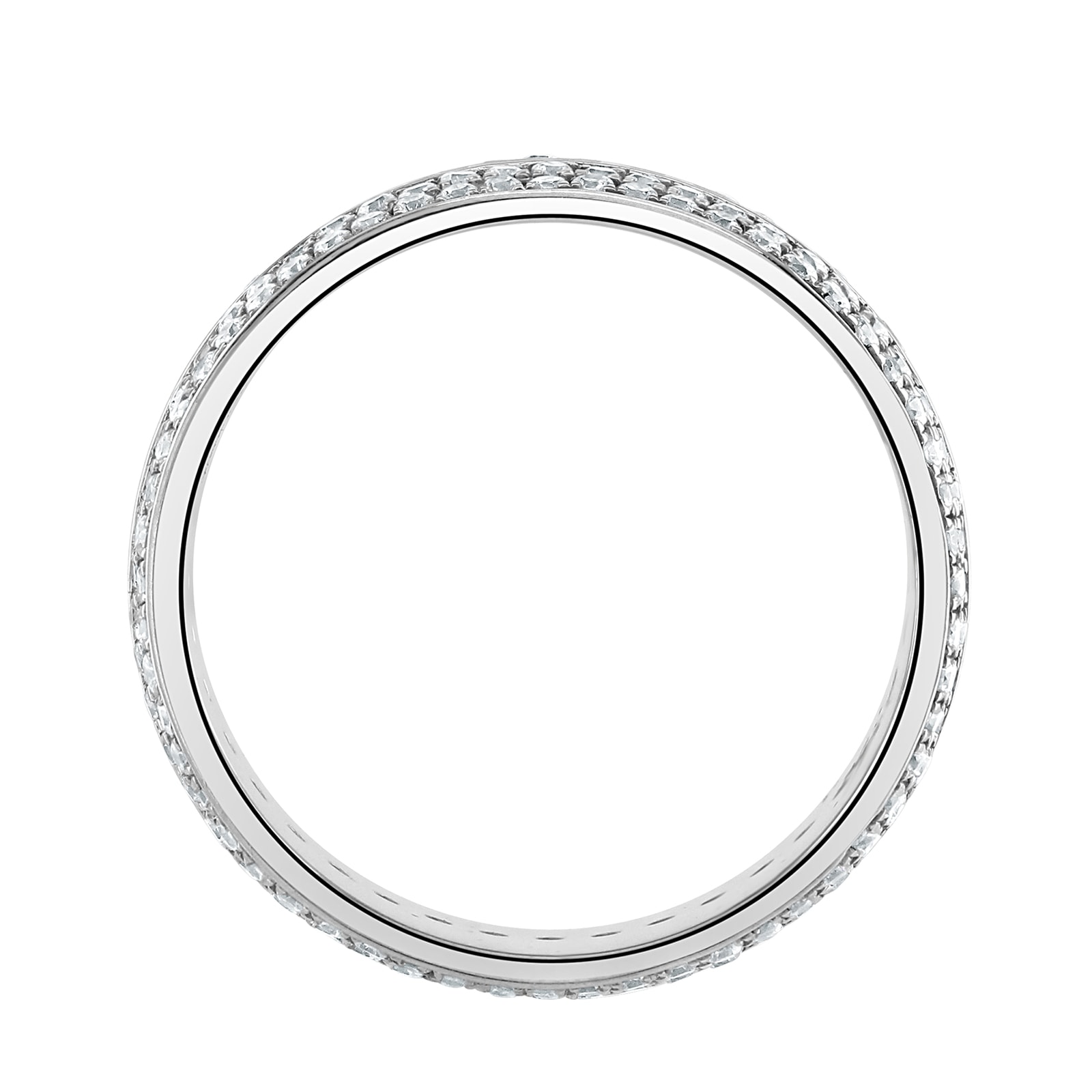 Goldsmiths 9ct White Gold 1.25cttw Five Row Channel Set Diamond Full Eternity Ring Goldsmiths 9ct White Gold 1.25cttw Five Row Channel Set Diamond Full Eternity Ring