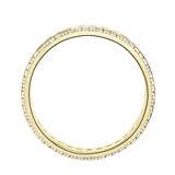 Goldsmiths 9ct Yellow Gold 1.00cttw Triple Row Channel Set Diamond Full Eternity Ring