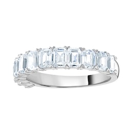 06508027 - Platinum 2.19 Carat Emerald Cut Half Eternity Ring