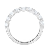 Goldsmiths 9ct White Gold 0.74 Carat Oval Cut Half Eternity Ring