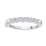 Goldsmiths 9ct Yellow Gold 0.74 Carat Oval Cut Half Eternity Ring
