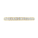 Goldsmiths 18ct Yellow Gold 0.20 Carat Round Brilliant Cut Claw Set Half Eternity Ring