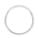 Goldsmiths 9ct White Gold 0.20 Carat Round Brilliant Cut Claw Set Half Eternity Ring