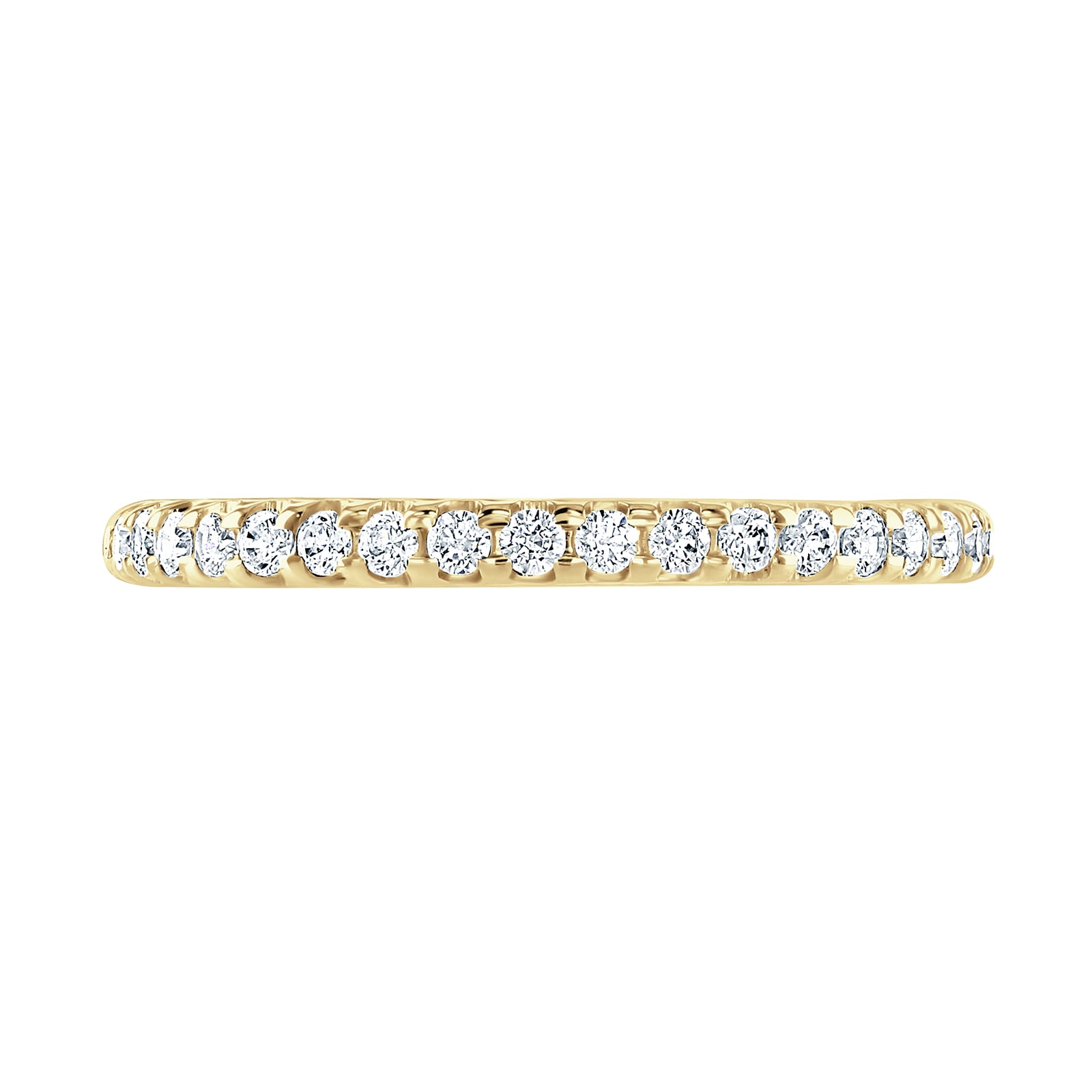Goldsmiths 9ct Yellow Gold 0.20 Carat Round Brilliant Cut Claw Set Half Eternity Ring Goldsmiths 9ct Yellow Gold 0.20 Carat Round Brilliant Cut Claw Set Half Eternity Ring