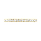 Goldsmiths 18ct Yellow Gold 0.20 Carat Round Brilliant Cut Claw Set Half Eternity Ring