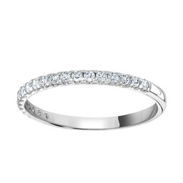 06508065 - 9ct White Gold 0.20 Carat Round Brilliant Cut Claw Set Half Eternity Ring