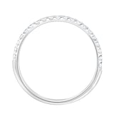Goldsmiths 9ct White Gold 0.20 Carat Round Brilliant Cut Claw Set Half Eternity Ring - Ring Size H