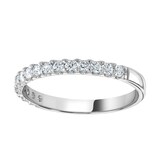 Goldsmiths 9ct White Gold 0.30 Carat Round Brilliant Cut Claw Set Half Eternity Ring