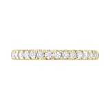 Goldsmiths 18ct Yellow Gold 0.30 Carat Round Brilliant Cut Claw Set Half Eternity Ring