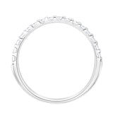 Goldsmiths Platinum 0.30 Carat Round Brilliant Cut Claw Set Half Eternity Ring
