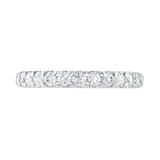 Goldsmiths 18ct White Gold 0.50 Carat Round Brilliant Cut Claw Set Half Eternity Ring  - Ring Size Y