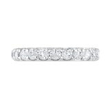 Goldsmiths 18ct White Gold 0.75 Carat Round Brilliant Cut Claw Set Half Eternity Ring