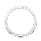 Goldsmiths 18ct White Gold 0.75 Carat Round Brilliant Cut Claw Set Half Eternity Ring