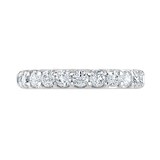 Goldsmiths 18ct White Gold 0.75 Carat Round Brilliant Cut Claw Set Half Eternity Ring