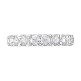 Goldsmiths Platinum 1.30 Carat Round Brilliant Cut Claw Set Half Eternity Ring  - Ring Size Y