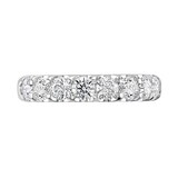 Goldsmiths Platinum 1.50 Carat Round Brilliant Cut Claw Set Half Eternity Ring