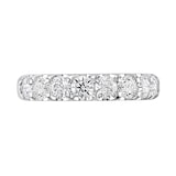 Goldsmiths 9ct White Gold 1.50 Carat Round Brilliant Cut Claw Set Half Eternity Ring