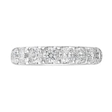 Goldsmiths 18ct White Gold 2.15 Carat Round Brilliant Cut Claw Set Half Eternity Ring