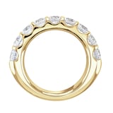 Goldsmiths 18ct Yellow Gold 2.15 Carat Round Brilliant Cut Claw Set Half Eternity Ring