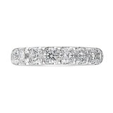Goldsmiths 18ct White Gold 2.15 Carat Round Brilliant Cut Claw Set Half Eternity Ring