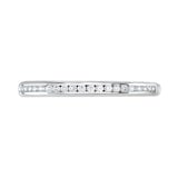 Goldsmiths Platinum 0.12 Carat Round Brilliant Cut Channel Set Half Eternity Ring - Ring Size G