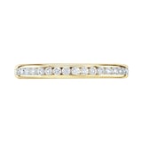 Goldsmiths 18ct Yellow Gold 0.20 Carat Round Brilliant Cut Channel Set Half Eternity Ring