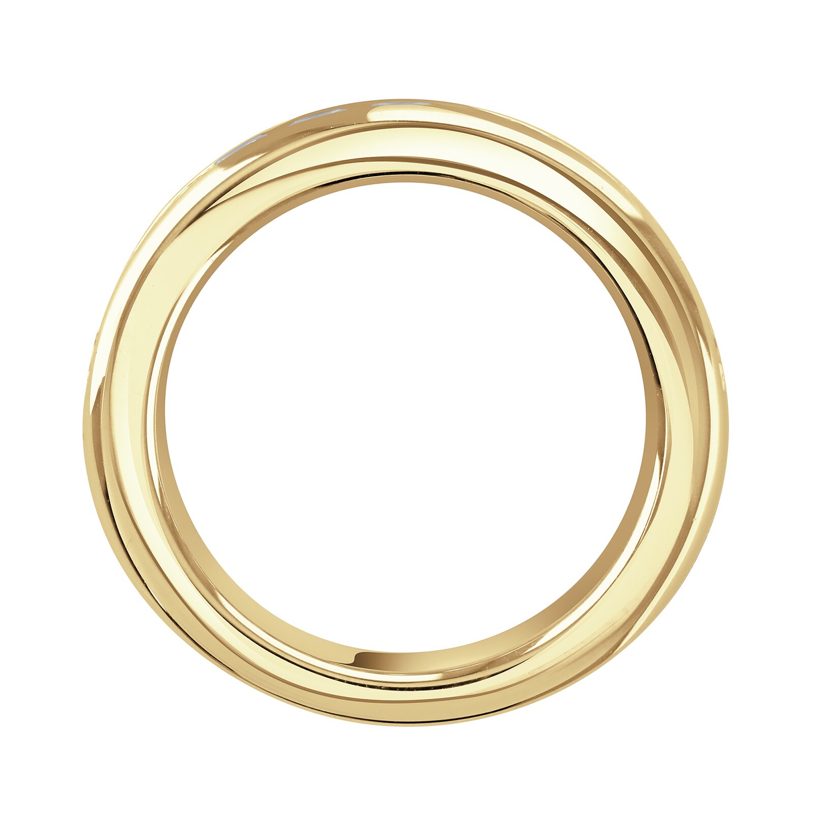 Goldsmiths 18ct Yellow Gold 2.03cttw Princess Cut Channel Set Diamond Half Eternity Ring Goldsmiths 18ct Yellow Gold 2.03cttw Princess Cut Channel Set Diamond Half Eternity Ring