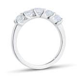Best Luxury 
Exclusive Platinum 1.00cttw Brilliant Cut 5 Stone Diamond Eternity Ring