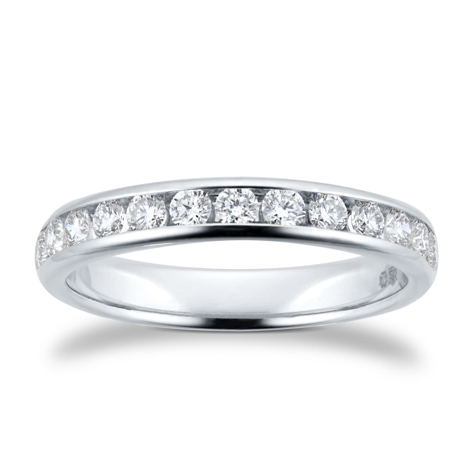 Goldsmiths Platinum 0.50cttw Brilliant Cut Diamond Channel Set Eternity Ring Goldsmiths Platinum 0.50cttw Brilliant Cut Diamond Channel Set Eternity Ring