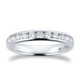 Goldsmiths Platinum 0.50cttw Brilliant Cut Diamond Channel Set Eternity Ring
