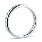 Goldsmiths Platinum 0.50cttw Brilliant Cut Diamond Channel Set Eternity Ring