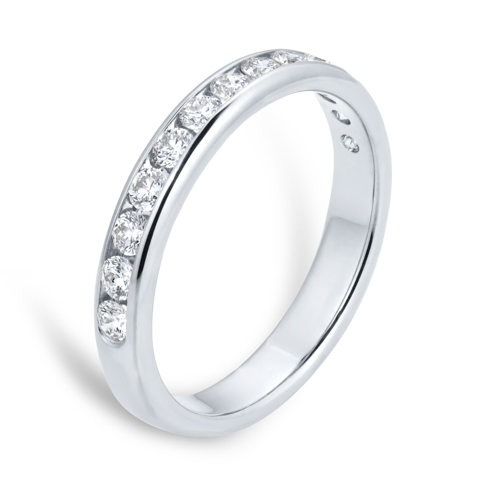 Goldsmiths Platinum 0.50cttw Brilliant Cut Diamond Channel Set Eternity Ring Goldsmiths Platinum 0.50cttw Brilliant Cut Diamond Channel Set Eternity Ring