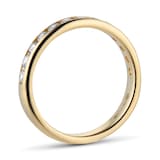 Goldsmiths 18ct Yellow Gold 0.50cttw Brilliant Cut Diamond Channel Set Eternity Ring