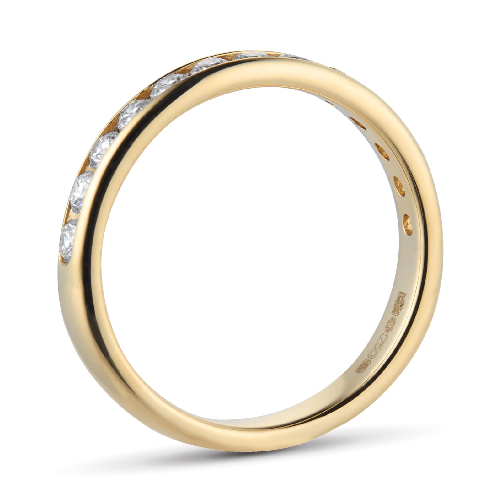 Goldsmiths 18ct Yellow Gold 0.50cttw Brilliant Cut Diamond Channel Set Eternity Ring Goldsmiths 18ct Yellow Gold 0.50cttw Brilliant Cut Diamond Channel Set Eternity Ring