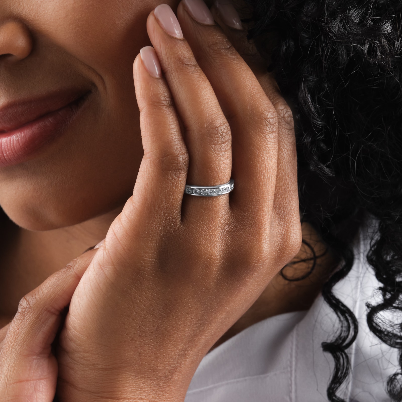 Goldsmiths Platinum 0.75cttw Brilliant Cut Diamond Channel Set Eternity Ring