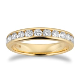 06508414 - 18ct Yellow Gold 0.75cttw Brilliant Cut Diamond Channel Set Eternity Ring