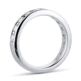 Goldsmiths Platinum 1.00cttw Brilliant Cut Diamond Channel Set Eternity Ring
