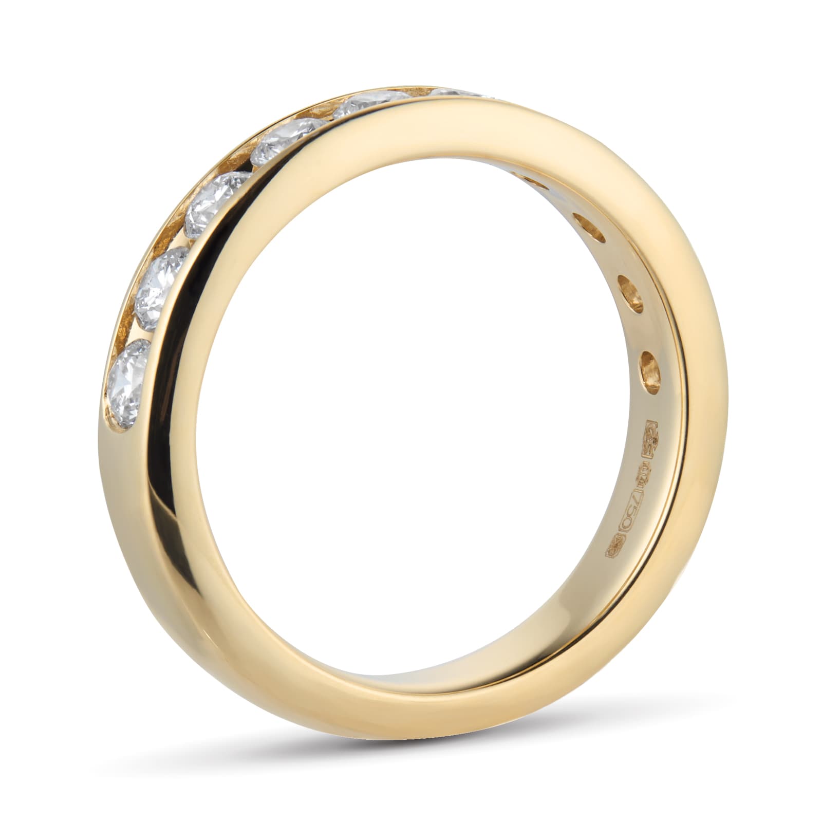 Goldsmiths 18ct Yellow Gold 1.00cttw Brilliant Cut Diamond Channel Set Eternity Ring Goldsmiths 18ct Yellow Gold 1.00cttw Brilliant Cut Diamond Channel Set Eternity Ring