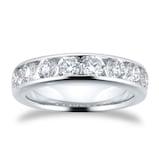 Goldsmiths Platinum 1.50cttw Brilliant Cut Diamond Channel Set Eternity Ring