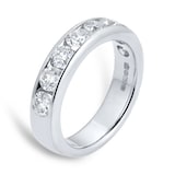Goldsmiths Platinum 1.50cttw Brilliant Cut Diamond Channel Set Eternity Ring