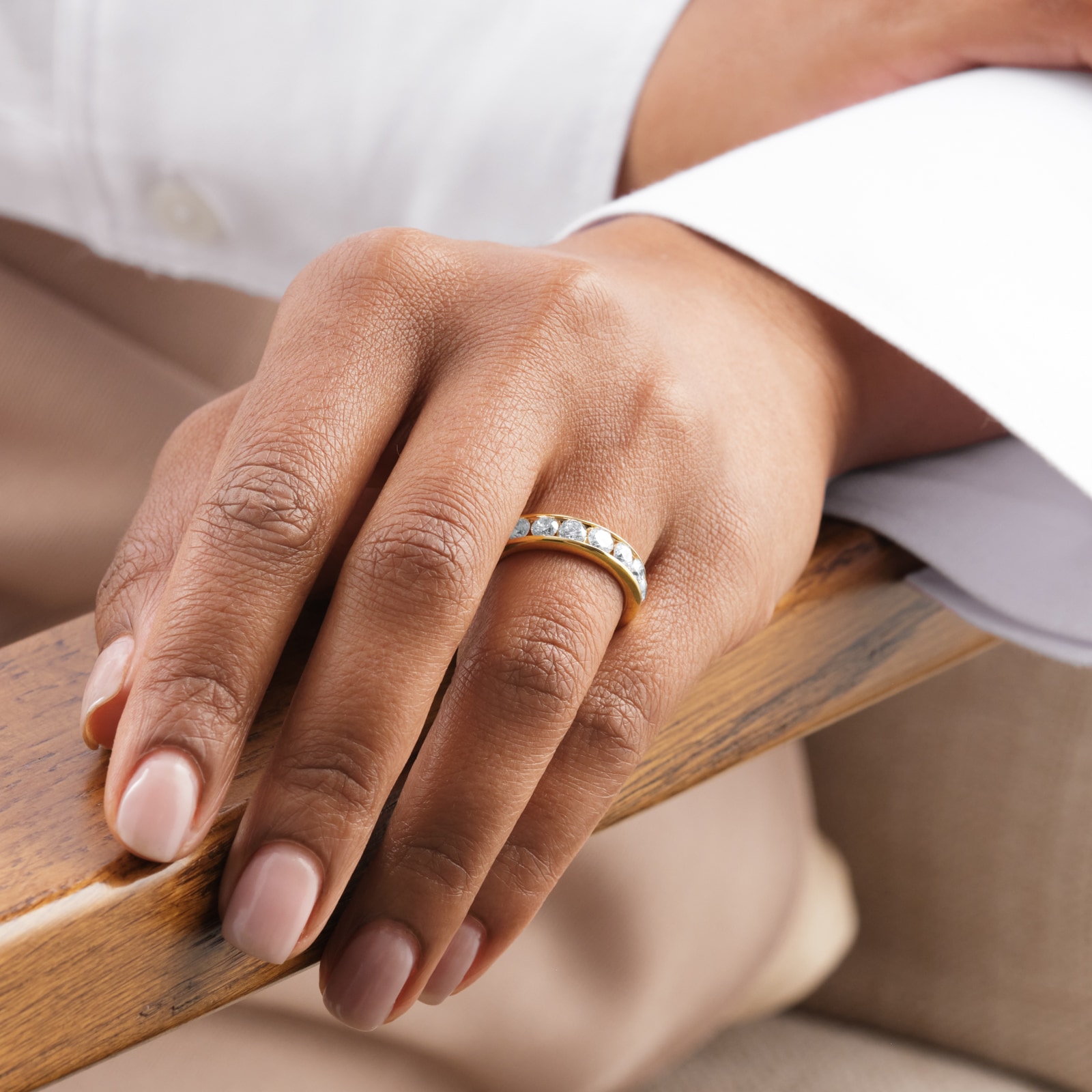 Goldsmiths 18ct Yellow Gold 1.50cttw Brilliant Cut Diamond Channel Set Eternity Ring Goldsmiths 18ct Yellow Gold 1.50cttw Brilliant Cut Diamond Channel Set Eternity Ring